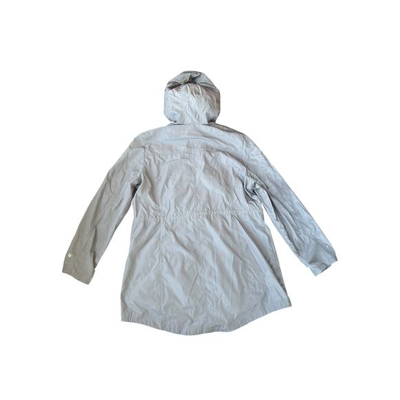 Michael Kors Gray Hooded Full Zip Shell Womens XL Jacket - Picture 2 of 8